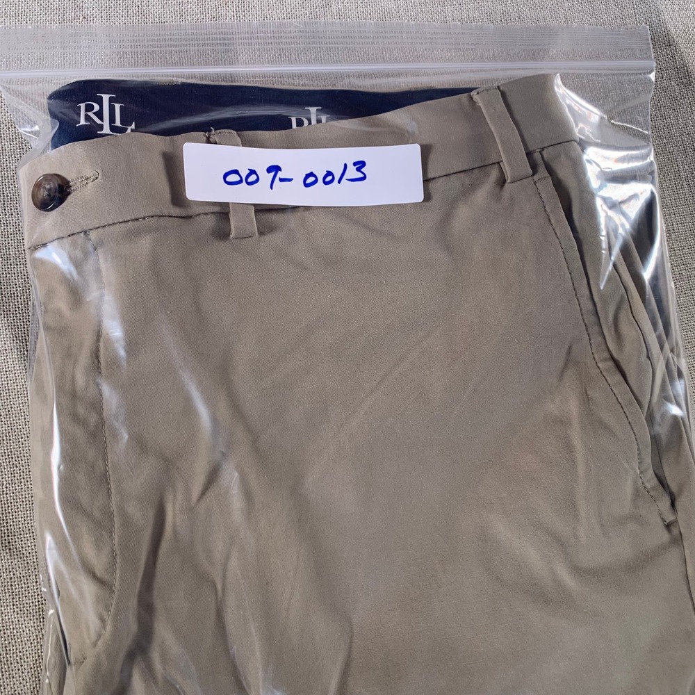Lauren Ralph Lauren Mens Khaki Chino Pants Tan Stretch Straight Leg 38x31 - Picture 10 of 10